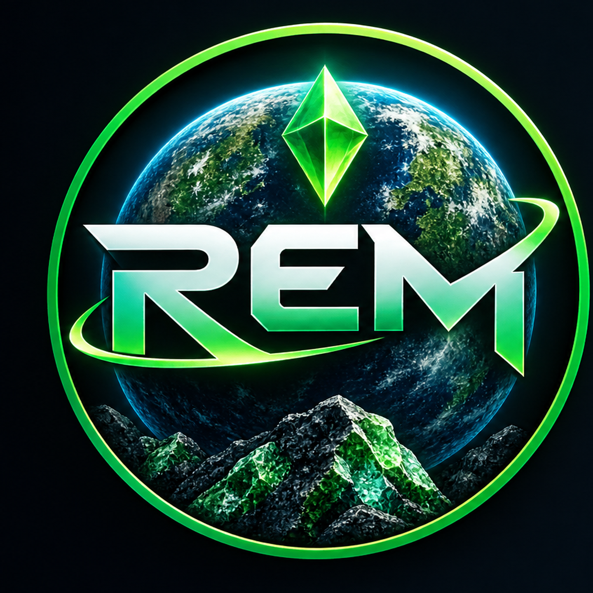 REM Rare Earth Mineral Logo
